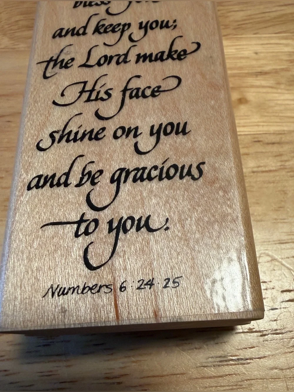Stampendous wood mounted